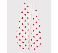 Gigoteuse bébé en coton à caurs TOG 1 Petit Bateau - blanc - Taille naissance/6 mois NAI/6M blanc/rouge