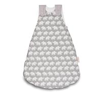 Gigoteuse bébé été sans manches | Turbulette fille et garçon 0-4 mois/Taille 56/62 | Eléphant gris