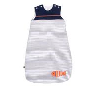 Gigoteuse bébé hiver en double gaze de coton marinière - baby sailor blanc/bleu 0/6M