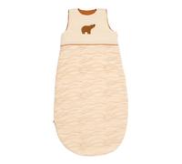Gigoteuse Bébé Hiver Patch Ours En Double Gaze De Coton Beige