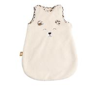 Gigoteuse Bébé Naissance Hiver En Sherpa Et Détails Léopard Ecru