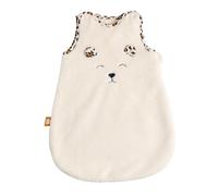 Gigoteuse Bébé Naissance Hiver En Sherpa Et Détails Léopard Ecru