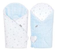 Gigoteuse d'emmaillotage minky réversible- STELLA - bleu Multicolore G