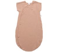 Gigoteuse d'été forme kimono double gaze uni mocha (0-6 mois)