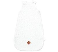 Gigoteuse d'été tog 0,5 en gaze de coton jeanne blanc à pois or 0/6M