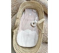 Gigoteuse d'hiver en velours câlins ecru 0/6M