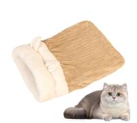 Gigoteuse d'hiver pour chats | Sac chaud semi-fermé, confortable et doux pour chats de grande taille en peluche pour chats et petits animaux