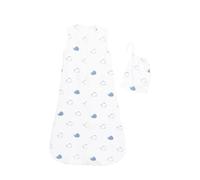 Gigoteuse en coton bio - blue baleine blanc/bleu 6/18M