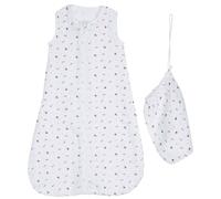 Gigoteuse en coton bio - miss fleur de lune blanc 0/6M