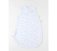 Gigoteuse en mousseline de coton blanc/marron 0/6M