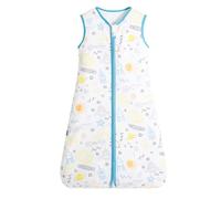 Gigoteuse Ete 0,5 Tog Bébé Sac de Couchage 100 Coton Sans Manches Couverture D'Emmaillotage Avec Fermeture éclair Turbulette Nouveau Née Bébé Cadeau pour 12-18 Mois