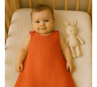 Gigoteuse été en coton bio fraise