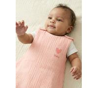 Gigoteuse été sans doublure en gaze de coton Bio*, personnalisable corail 0/6M