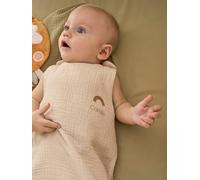 Gigoteuse été sans doublure en gaze de coton Bio*, personnalisable vanille 18/36M