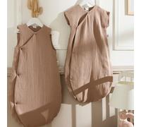 Gigoteuse forme kimono double gaze Mocha (6-18 mois)