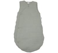 Gigoteuse forme kimono double gaze vert de gris (18-36 mois)