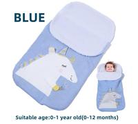 Gigoteuse,Hiver Chaude Turbulette Epais,Couverture d'emmaillotage Tricotée,Sac De Couchage en Polaire,pour Bébé,Nouveau-né,Poussette M