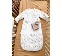 Gigoteuse Hiver En Velours Avec Manches Amovibles Eliah Ecru 6/18M