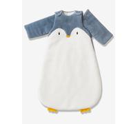 Gigoteuse hiver manches amovibles en polaire PINGOUIN écru / gris 0/6M