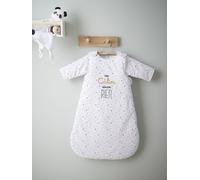 Gigoteuse hiver manches amovibles UN CÂLIN SINON RIEN blanc 0/6M