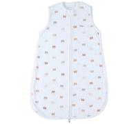 NOUKIE'S - Gigoteuse bébé Eté - 70 cm - 1 à 6 Mois - Légère, Pratique, Ajustable - Grenouillère Mixte TOG < 1.0-100% Mousseline de Coton bio - Sac de couchage Eléphants