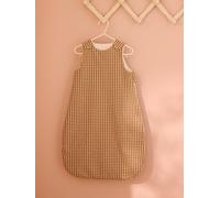 Gigoteuse Légère Percale De Coton Biologique Tog 1 Vichy Caramel 0/6M