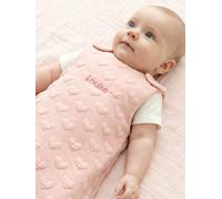 Gigoteuse MOTIF JACQUARD personnalisable rose pâle 18/36M