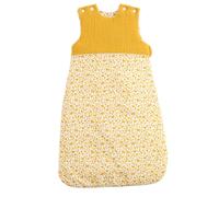 Gigoteuse ouatinée bébé en coton - promenons nous blanc/jaune 0/6M