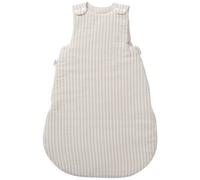 Gigoteuse Ouatinée En Gaze De Coton Beige Rayé Galet (0-6 Mois) Beige, Blanc 0/6M