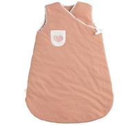 Gigoteuse bébé naissance en coton brodée - petit coeur rose TU