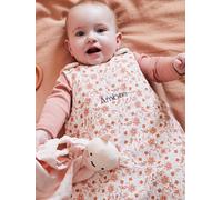 Gigoteuse personnalisable en gaze de coton HAPPY BOHÈME rose imprimé 18/36M