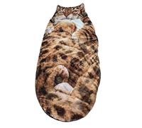Gigoteuse pour adulte - 172,7 x 78,7 cm - Sac de couchage en peluche en forme de chat | Couverture chaude en peluche douce et confortable pour l'hiver - Grande couverture chaude pour la maison, le