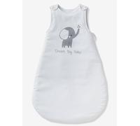 VERTBAUDET Gigoteuse sans Manches ELEPHANT'EAU Oeko-Tex® Blanc 18/36M