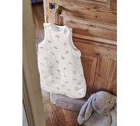 Gigoteuse sans manches en coton bio* MINI COMPAGNIE personnalisable écru / gris 18/36M