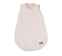 Gigoteuse sans Manches en Coton Bio ROBA - Frosty Almond - Certifiée Oeko-Tex® - Motifs Pois en Relief - Beige Amande 90 cm