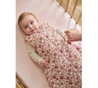 Gigoteuse sans manches en gaze de coton rose imprimé 18/36M