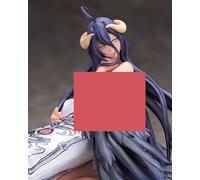 Gigsja Anime Girl Figure Ecchi Waifu Figurine Anime japonais Freeing Union Creative Overlord Albedo Kne Eling Poupée en PVC Action Figure Collection Poupée assise Adulte Jouet Statue Ornement Modèles