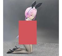Gigsja Anime Girl Figure Ecchi Waifu Figurine de dessin animé japonais Re:life In A Different World From Zero Figures Rem Ram Beautiful Bunny Girl PVC Action Figure Collection Ornement Toy Doll