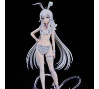 Gigsja Azur Lane MNF Le Malin Bunny Figurine de lapin blanc paresseux 2e édition Modèle Ornement de bureau Cadeau 26 cm
