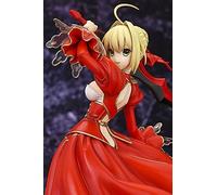Gigsja Figurine Anime Girl 23 cm Fate Stay Night Extra Red Saber Nero Claudius Caesar Augustus Germanicus Combatting Beautiful Girl Standing Posture Ver PVC Action Figure Model Desktop Statue