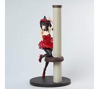 Gigsja Figurine Anime Girl - 24,5 cm - Date A Live Kurumi Tokisaki - Oreille de chat rouge - Habillage Ver Pretty Girls - Modèle d'action en PVC - Jouet pour adulte - Statue d'ornement - Décoration du