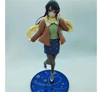 Gigsja Nmomoytu Seishun Buta Yarou Wa Gigsjajima Mai Manteau d'hiver Ver. Figurine de collection Anime Beauty Model 17 cm