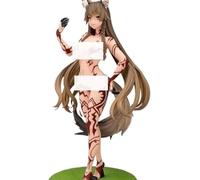 Gigsja Poupée Wolf Girl Anime Doll/Contrôle de la température Coloriage/Personnage Peint Modèle Cadeau Adulte Collection Anime Hauteur 32 cm (changement de couleur de contrôle de température)