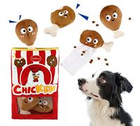 Gigwi Jouets couineurs interactifs pour chien, jouets à cacher, jouets pour chien pour l'ennui et la stimulation, ensemble de jouets froissés amusants pour chien, jouets puzzle 2 en 1 pour toutes les races de chiens dressage QI