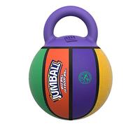 GiGwi Jumball Jouet de Basketball en Caoutchouc pour Chien avec poignée Haute visibilité Balle pour Chien Multicolore