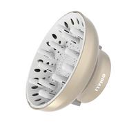 GIHALI Diffuseur Universel Très Solide pour Cheveux Bouclés et Ondulés | Accessoire pour Sèche-Cheveux 4.4-6.6 cm, Portefeuille Robuste, Anti-Frisottis (Or)