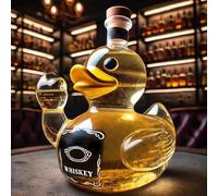 Gihioue Bouteille de canard à whisky Doigt du Milieu, Carafe de 25,4 g de canard de canard, carafe de canard à whisky drôle pour bureau, décoration de la maison