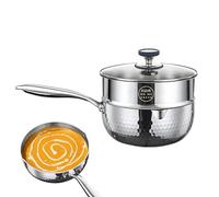Gihioue Casserole antiadhésive avec couvercle, poignée et bec verseur, casseroles pour cuisiner et cuire à la vapeur | Pour la cuisine domestique, la cuisine, le rôtissage, la mijote, la soupe, la