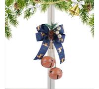 Gihioue Cloches de Noël - Nœuds décoratifs - Décoration de Noël - Accessoire de fête pour la Maison, la Ferme, Le Bricolage, Le Salon, la Chambre à Coucher, la cheminée, la Porte, l'extérieur