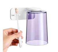 Gihioue Coupes De Rinçage Buccal - Support Mural Magnétique Sans Perçage Inversé | Aimant Coupe À Rince-Bouche Et Support Mural - Pour Toilettes Maison Appart Dortoir Bureau Hôtel Voyage Camping